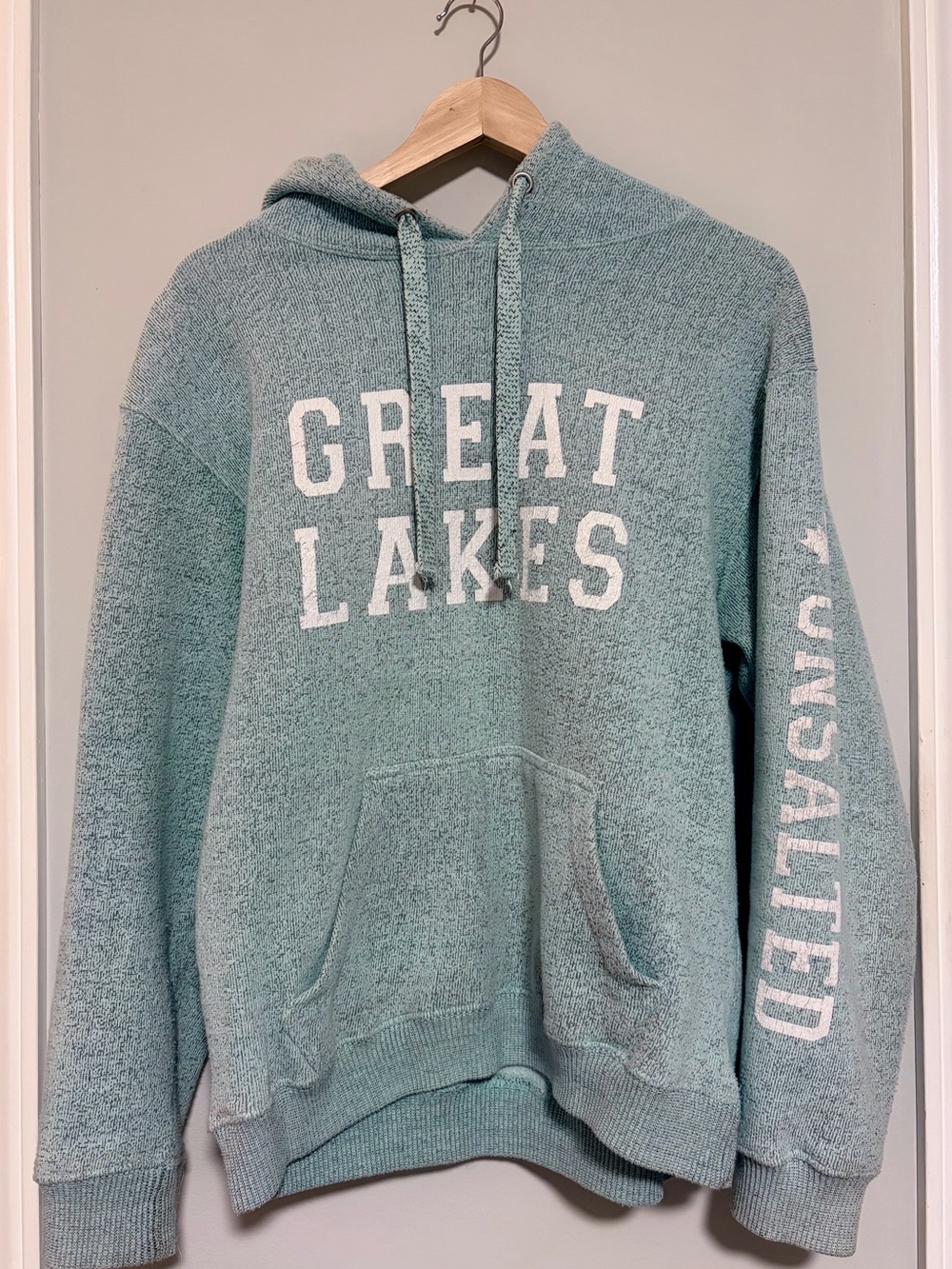 Cozy Pullover Hoodie Sweater in Seafoam Green